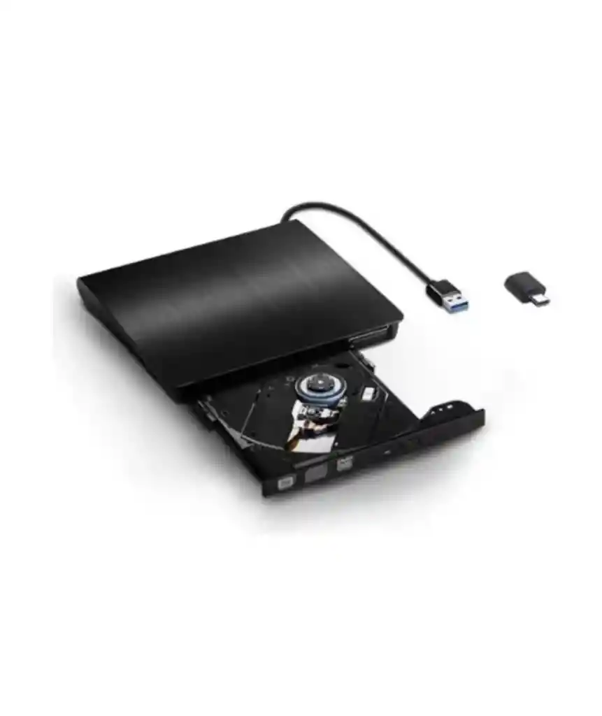 Lector Quemador Cd / Dvd Externo 3.0 Usb A Y Tipo C Alta Vel
