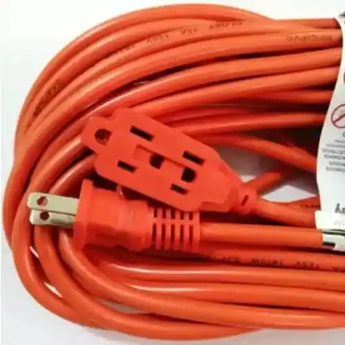 Extension Electrica Industrial Y Casa X15 Metros Color Naranja