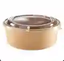 Bowl Bambú 1300 Cc Con Tapa X 10 Unds, Contenedor Para Alimentos