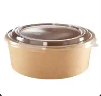 Bowl Bambú 1300 Cc Con Tapa X 10 Unds, Contenedor Para Alimentos