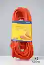 Extension Electrica Industrial Y Casa X15 Metros Color Naranja