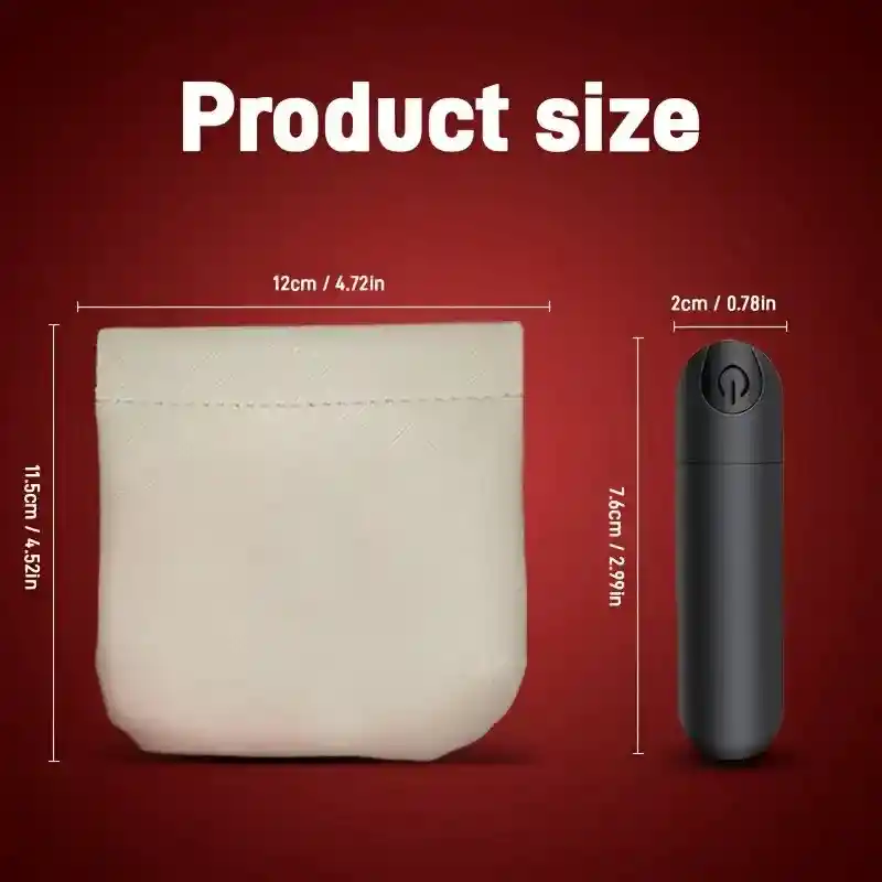 Vibrador Sexual Con Bolsa De Almacenamiento
