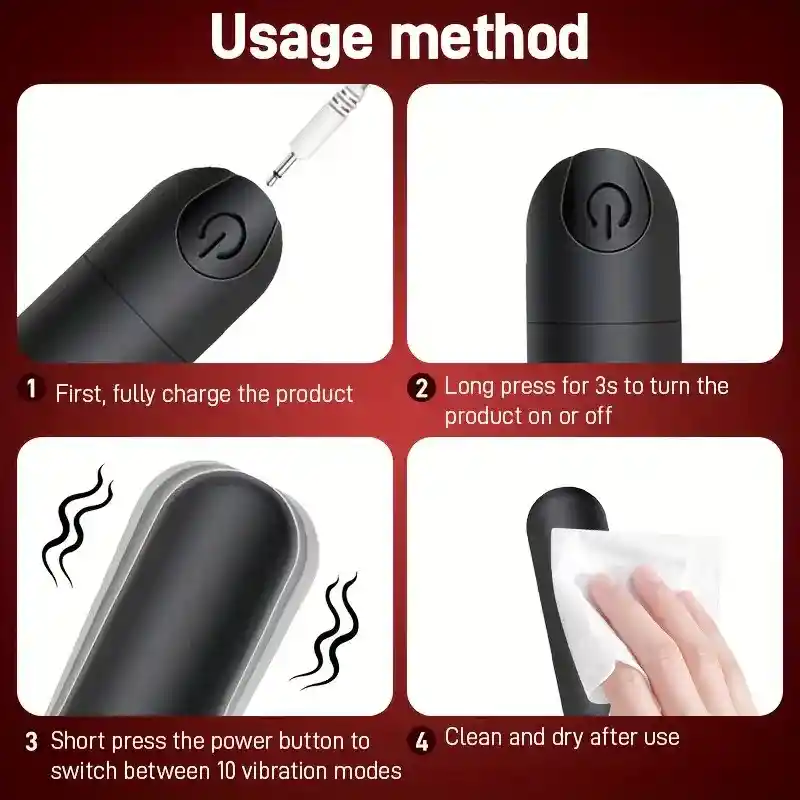Vibrador Sexual Con Bolsa De Almacenamiento