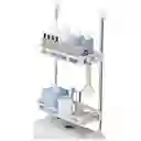 Organizador De Baño Estantería Mueble Dos Niveles Ahorrador