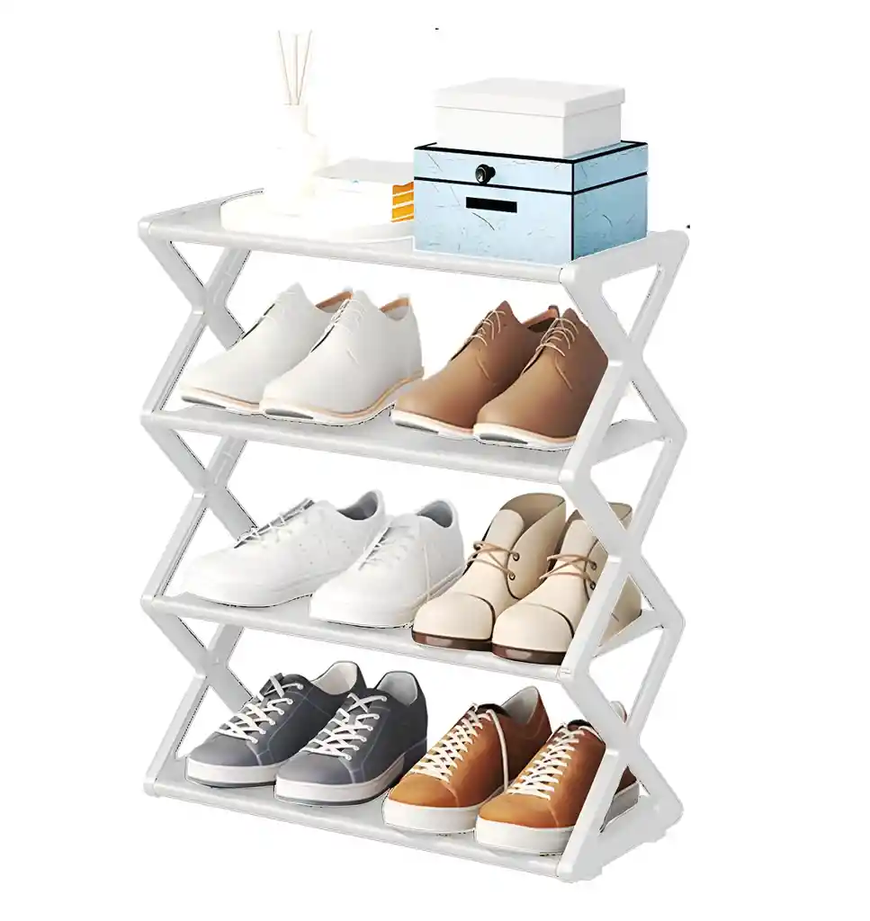 Organizadores De Zapatos Premium Moderno 4 Estantes 8 Pares