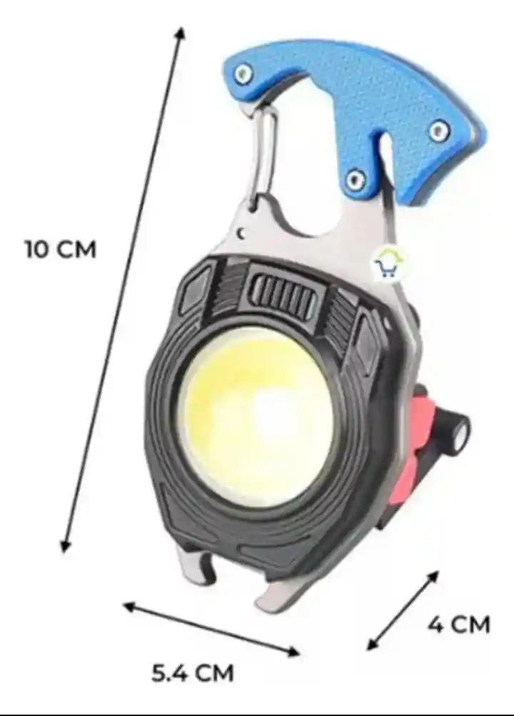 Mini Linterna Cob 9 En 1 Recargable Llavero W5147