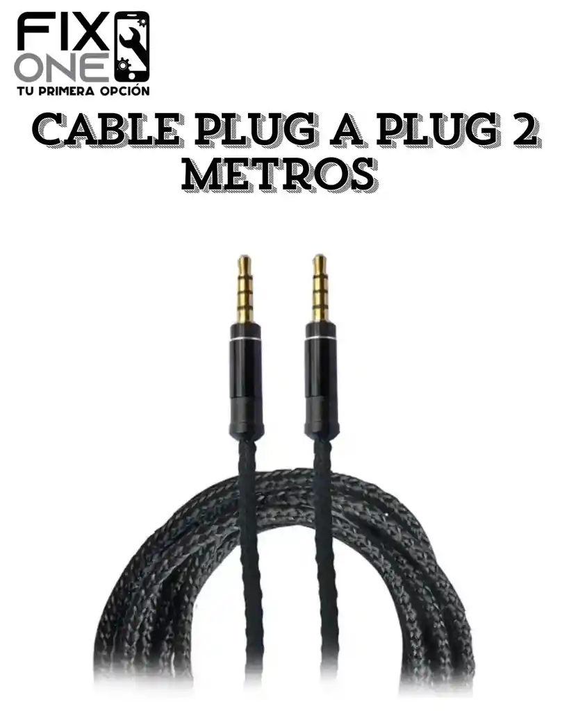 Cable Plug A Plug 2 Metros ( Cable De Audio)
