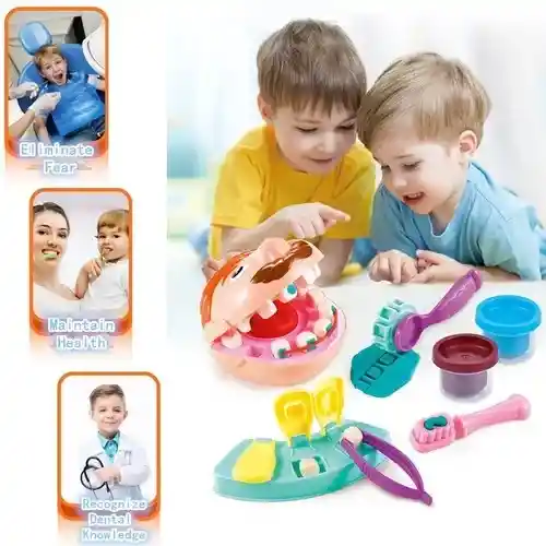 Doctor Muelitas Dentista Bromista Plastilina Niños Juguete