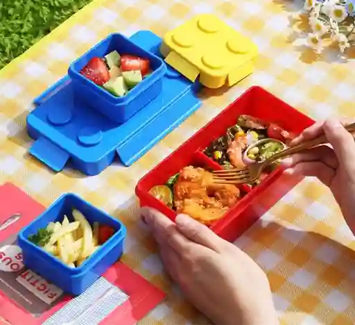 Porta Comidas Lego Diseño Creativo Para Niños