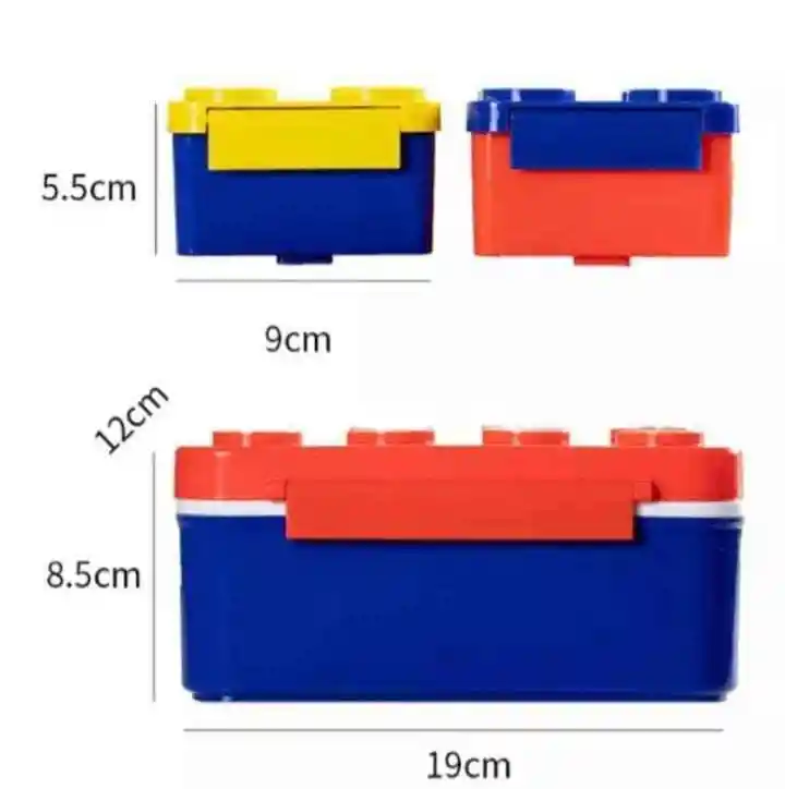 Porta Comidas Lego Diseño Creativo Para Niños