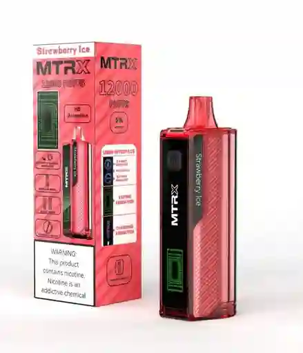 Vapeador Mtrx Strawberry Ice 12000 Puffs