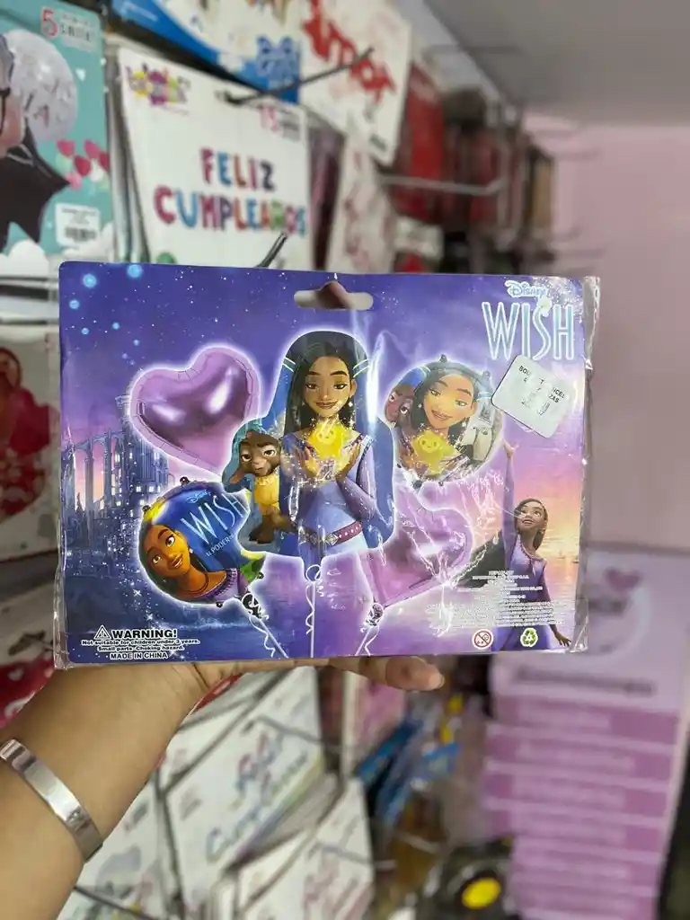 Kit Decorativo De Globos De Wish Disney X 5 Unid