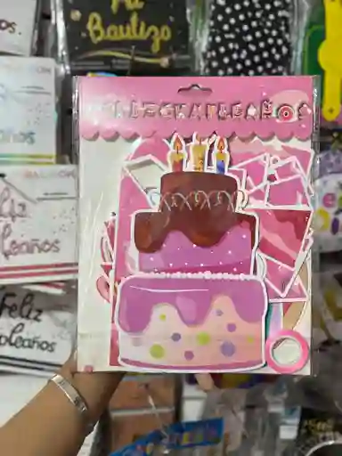 Letrero "feliz Cumpleaños" Pasteles Y Dulces
