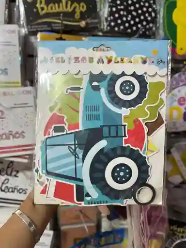 Letrero "feliz Cumpleaños" Granja Niño