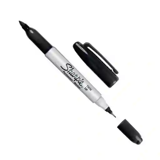 Sharpie Marcador Doble Punta Negro