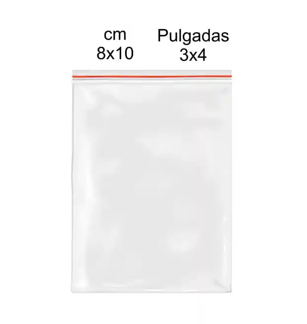 Ziploc Bolsas 8 X 10 Cm X 10 Und