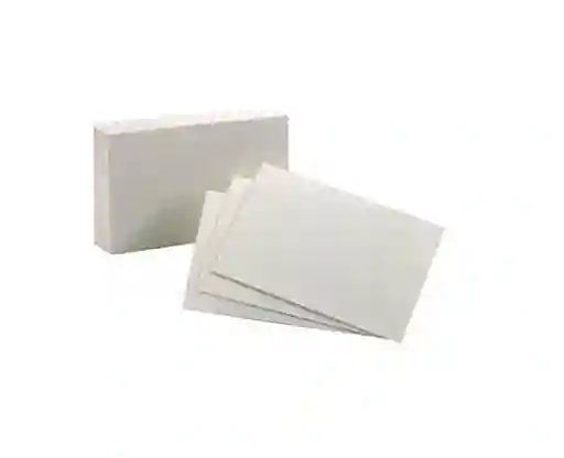 Fichas Bibliograficas Blancas X 50 Und