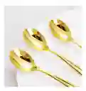 Cucharas Doradas Plásticas, Cucharas De Lujo, Cubierto Elegante
