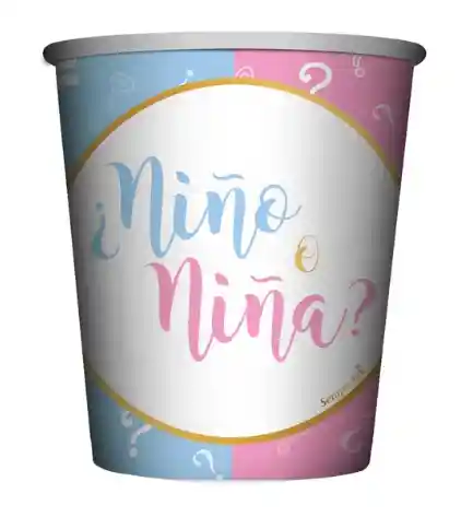 Vaso Desechable En Carton Revelacion De Genero