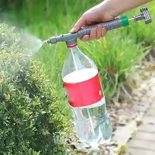 Regador Rociador Jardín Manual Sirve Todas Botelas Comercial Almacenar Y Regar
