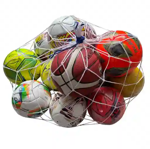 Malla Para Balones Poliéster 12 Unidades/ Blanco