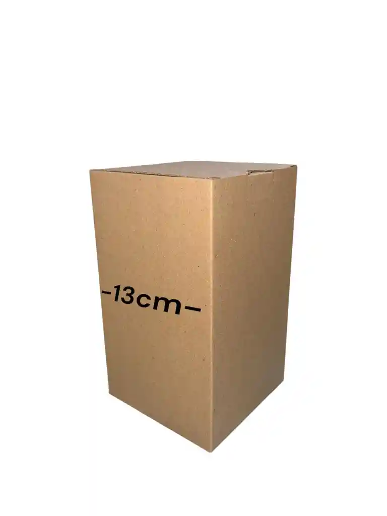 Caja De Carton Microcorrugado 13x13x23cm Plegable