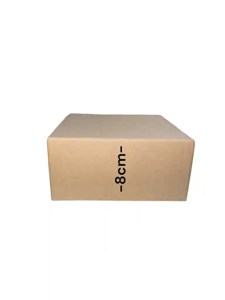 Caja De Carton Microcorrugado 17x17x8cm Plegable