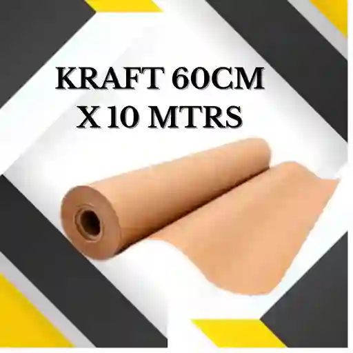 Rollo De Kraft De 60cm De Alto X 10 Mtrs De Largo Empaque Y Embalaje