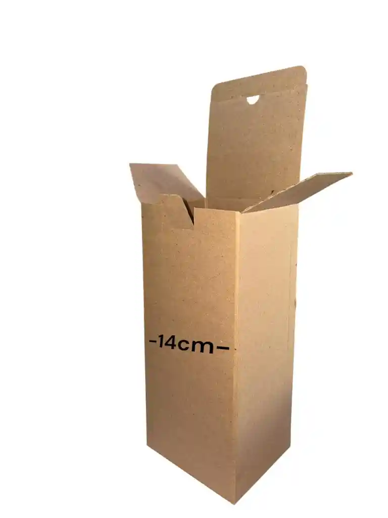 Caja De Carton Microcorrugado 14x12x31cm Plegable