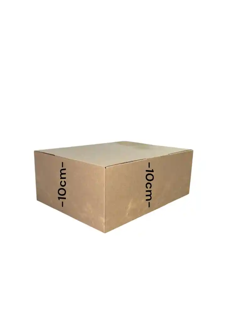 Caja De Carton Microcorrugado 26x20x10cm Plegable