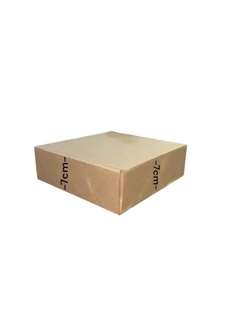 Caja De Carton Microcorrugado 21x20x7cm Plegable