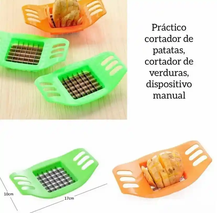 Cortador De Papas Fritas, Cortador De Verduras Manual