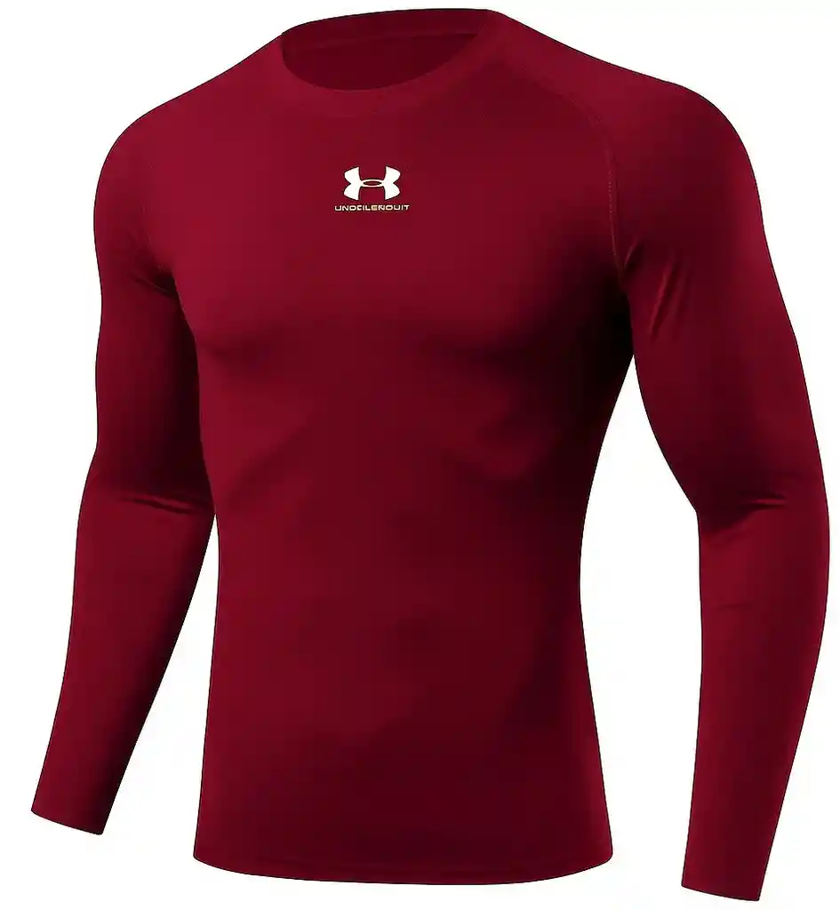 Camiseta Lycra Transpiración Entrenamiento/ Vinotinto - Talla: L