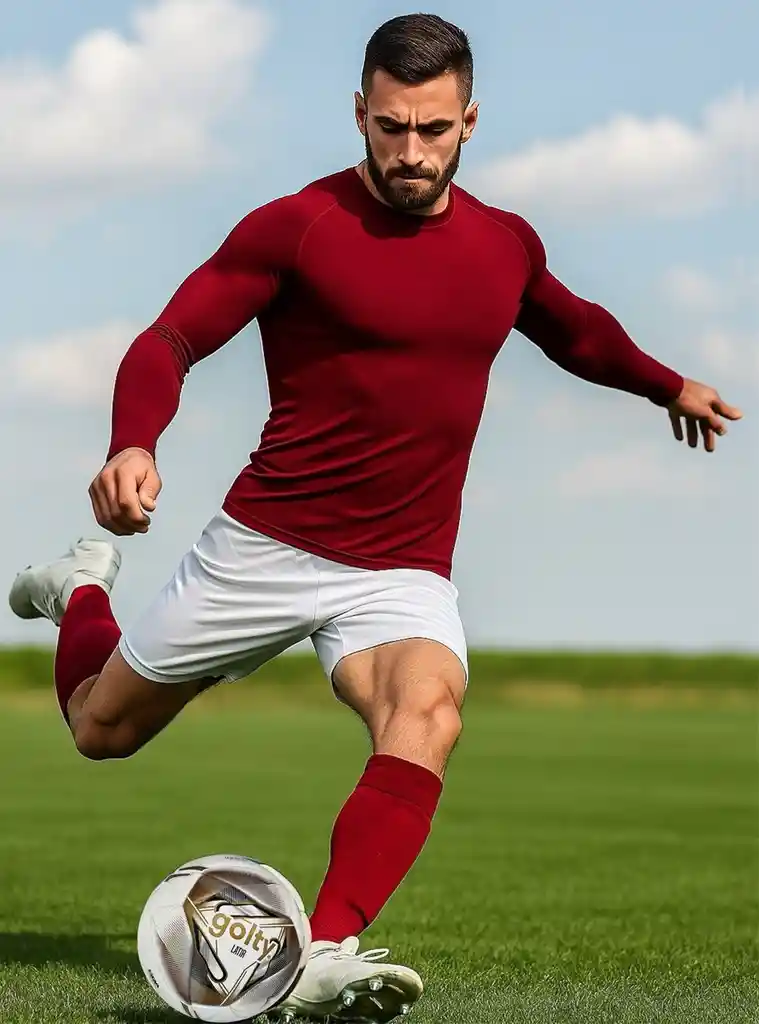 Camiseta Lycra Transpiración Entrenamiento/ Vinotinto - Talla: L