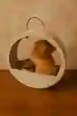 Sorpresa Perruna | Base De Madera Con Perrito De Peluche Y Suculenta Decorativa – 33 Cm