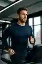 Camiseta Lycra Transpiración Entrenamiento/ Azul - Talla: S
