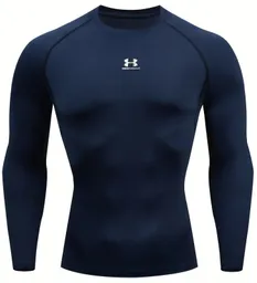 Camiseta Lycra Transpiración Entrenamiento/ Azul - Talla: M