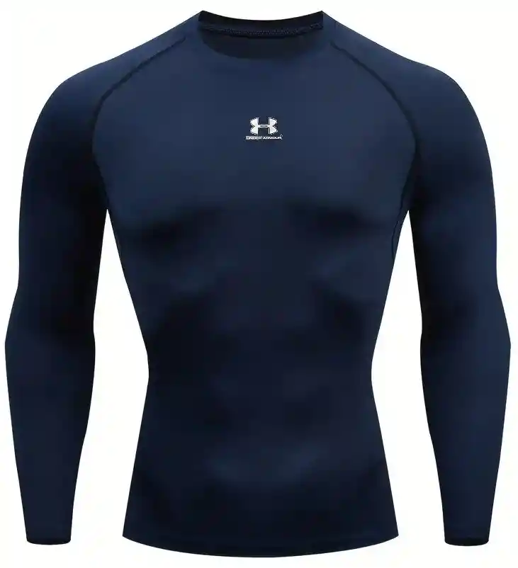 Camiseta Lycra Transpiración Entrenamiento/ Azul - Talla: L