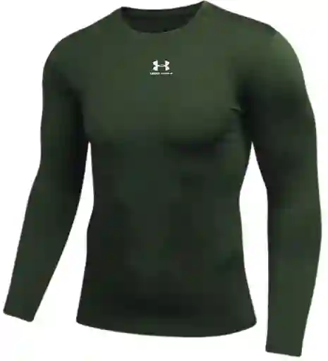 Camiseta Lycra Transpiración Entrenamiento/ Verde Militar - Talla: S