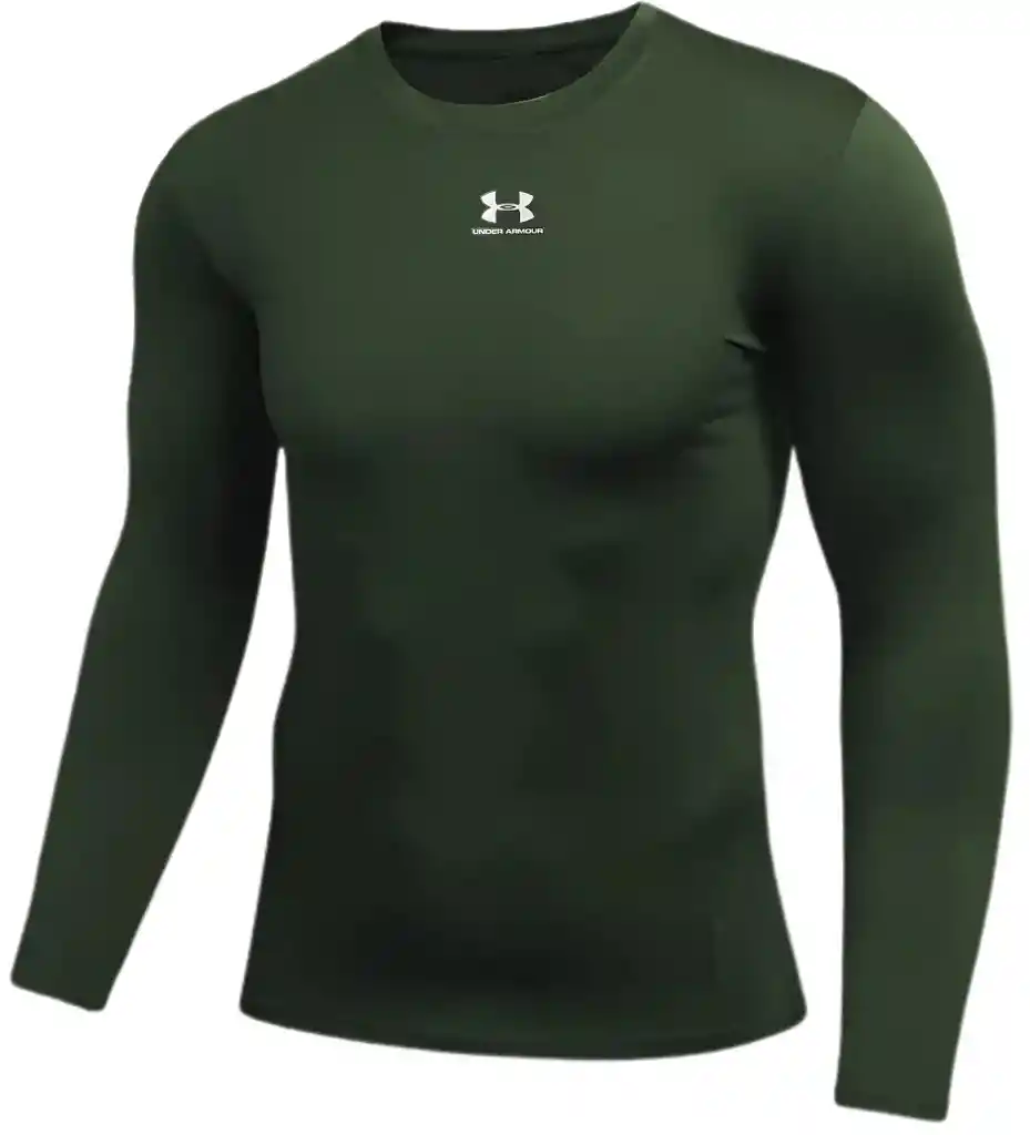 Camiseta Lycra Transpiración Entrenamiento/ Verde Militar - Talla: L