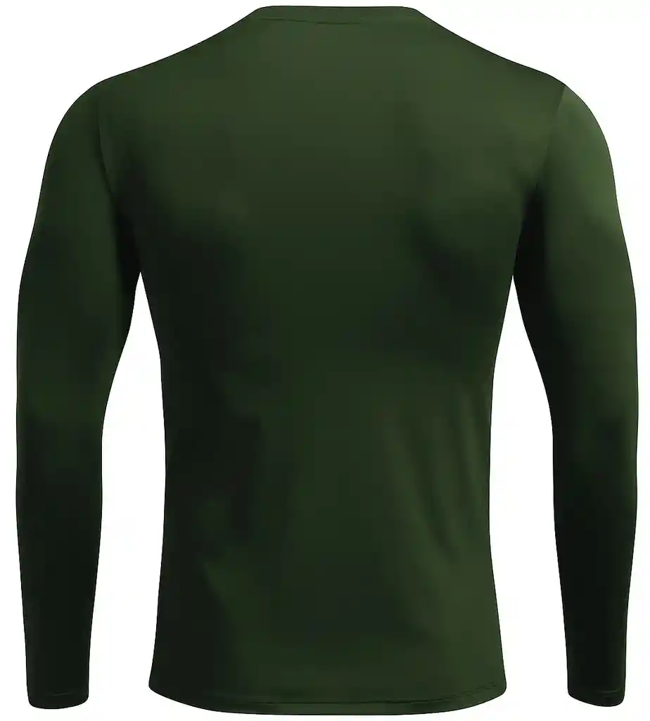 Camiseta Lycra Transpiración Entrenamiento/ Verde Militar - Talla: L