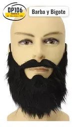 Barba Y Bigote Accesorio De Disfraz Halloween