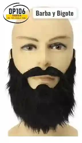 Barba Y Bigote Accesorio De Disfraz Halloween