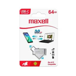Maxell Memoria Usb Y Tipo C 64gb 3.0
