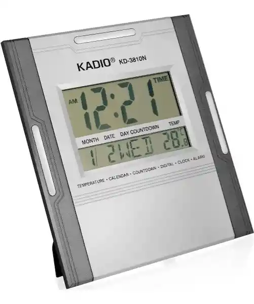 Reloj Digital Temperatura Pared Cuadrado Kadio