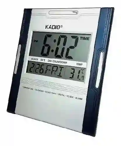 Reloj Digital Temperatura Pared Cuadrado Kadio