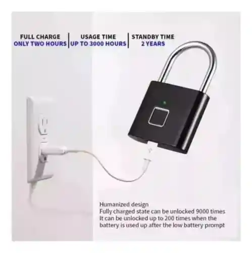 Candado De Seguridad Con Detector Huella