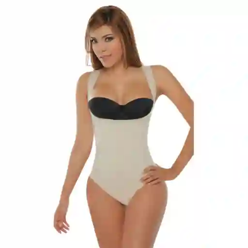 6056-body Moldeador Termoreductor Tira Ancha Color: Beige Talla:sm