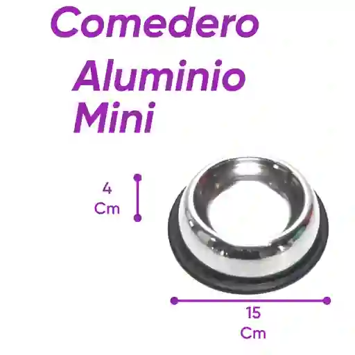 Comedero Aluminio Mini D. 15 A 4 Cm