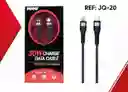 Cable Tipo C A Puerto Lighting Iphone Ipod Ipad Rapido Juqu Jq-20 Tc A 1 Mts
